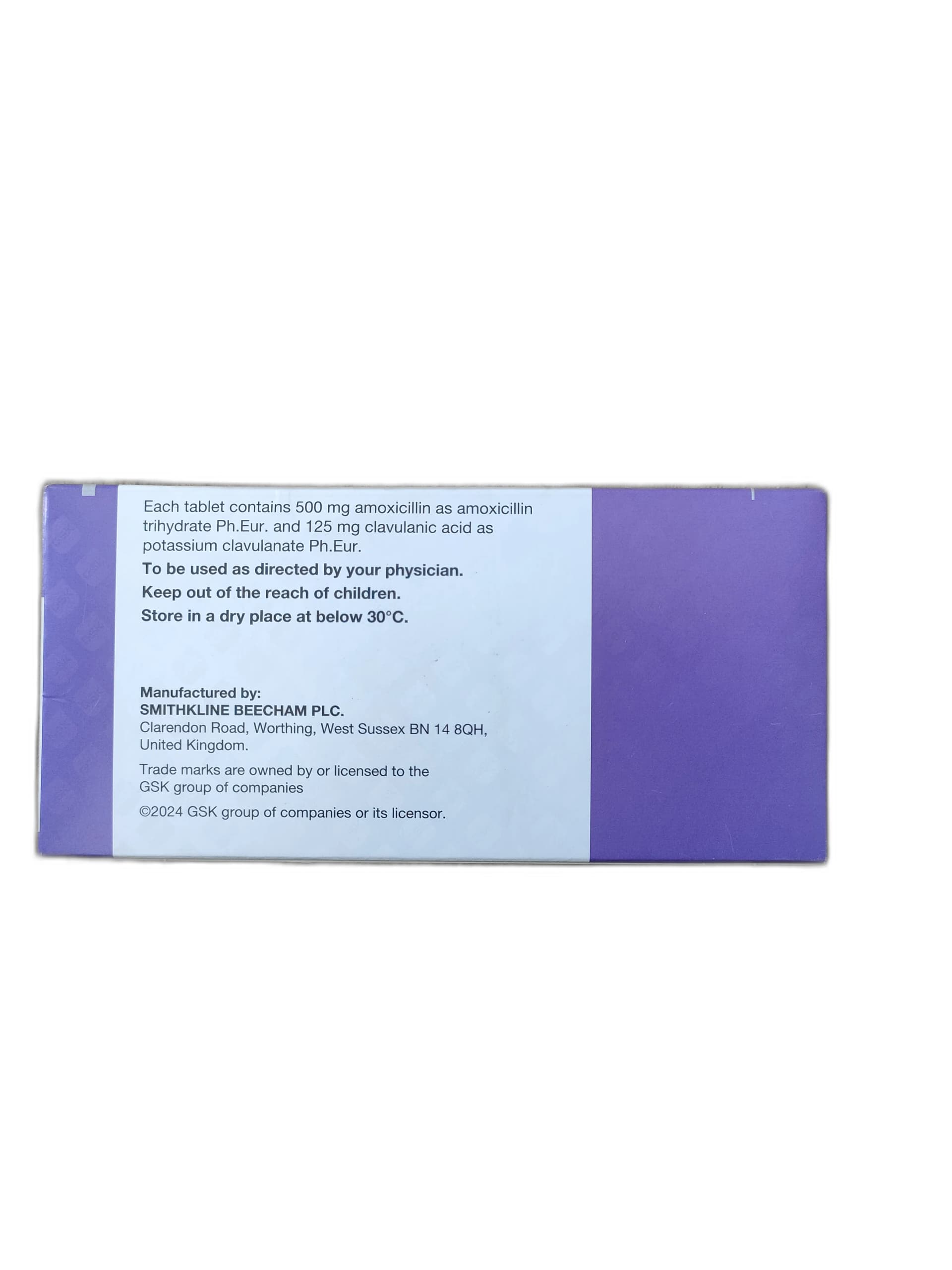 amoxicillin and clavulanic acid 500mg