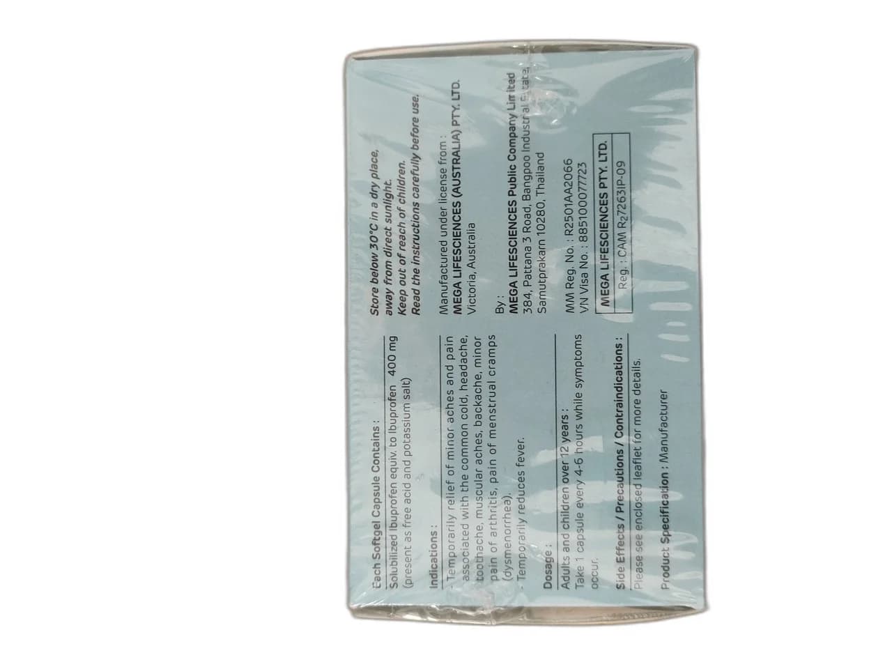 Softgel Capsule 400 mg