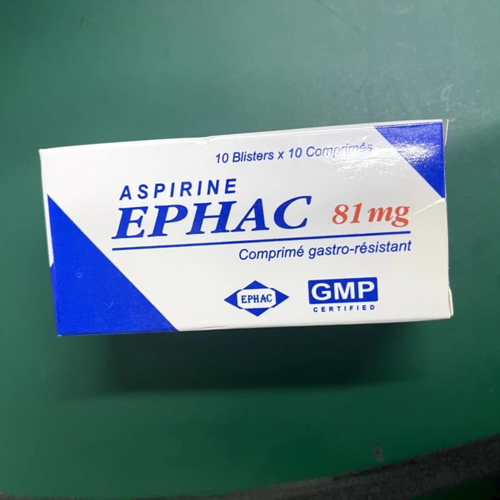 Aspirine Ephac 81mg