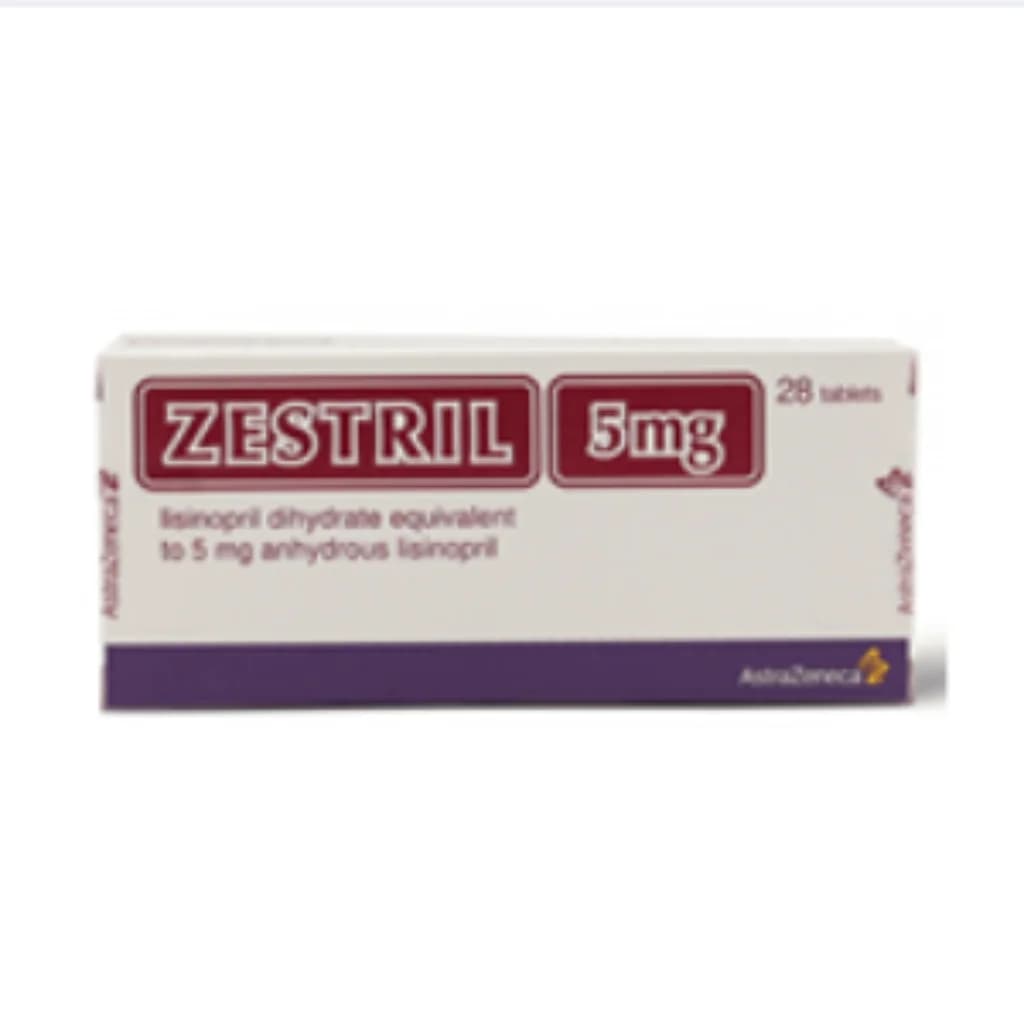 Zestril 5mg Tablet (Lisinopril) 5mg