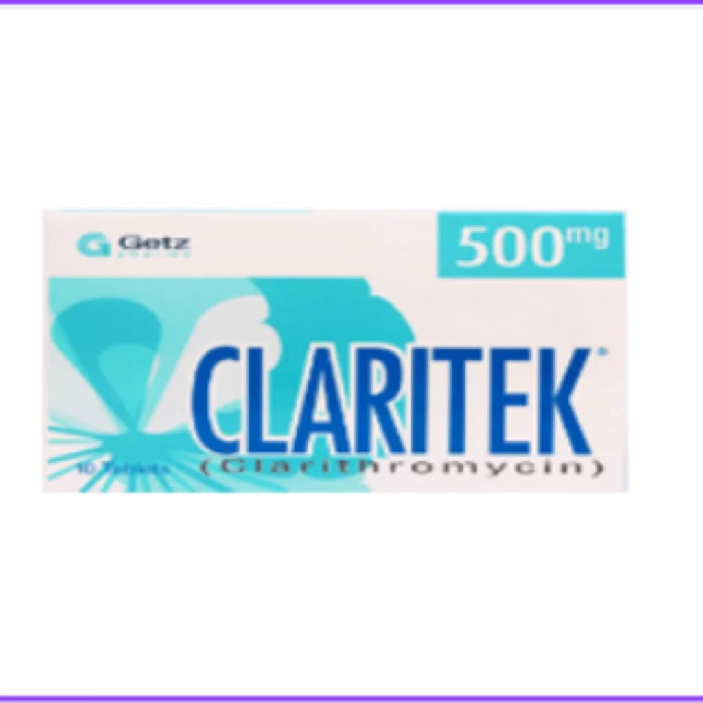 Claritek 500mg (Clarithromycin) 500mg