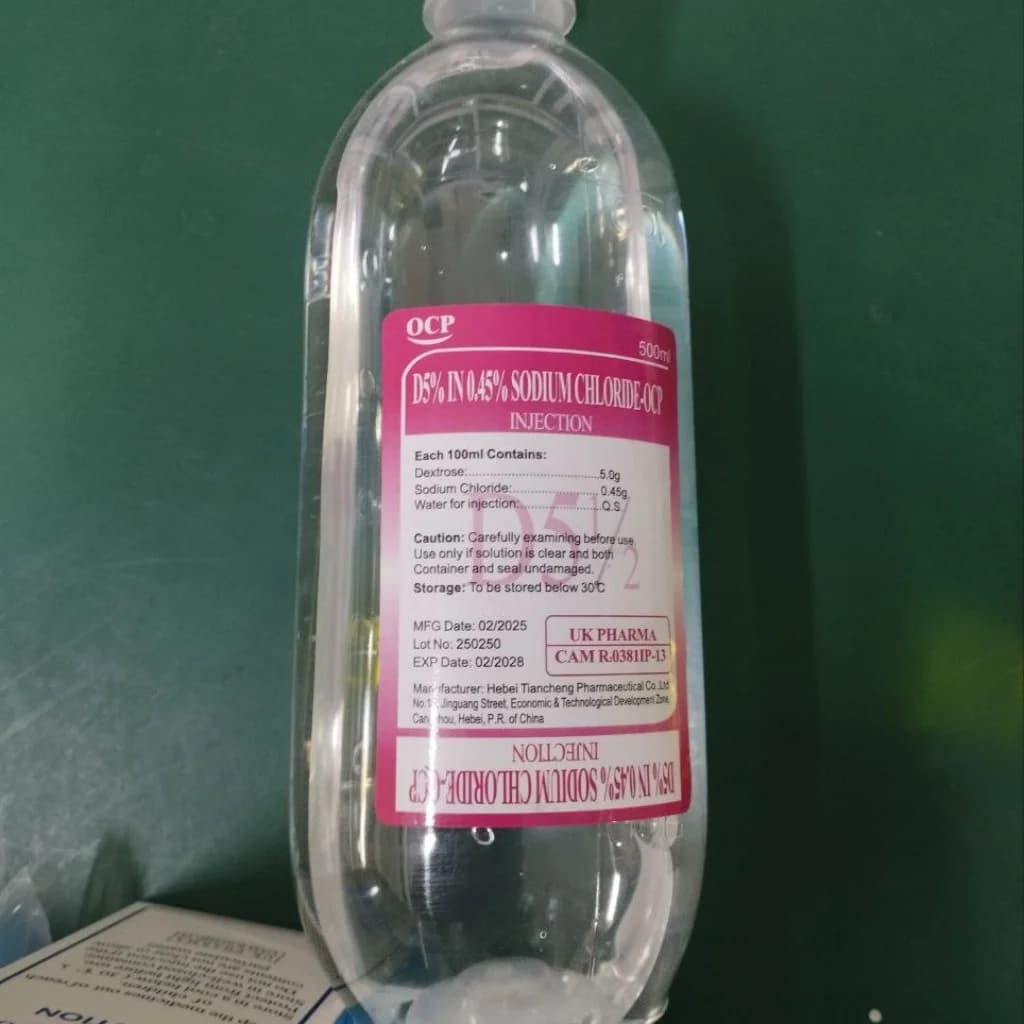 D5%In0.45% Sodium Chloride-Ocp 500ml