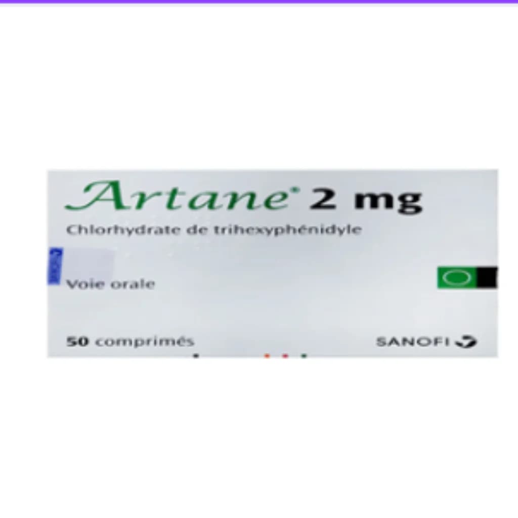 Artane 2mg Tablet (Trihexyphenidyle) 2mg