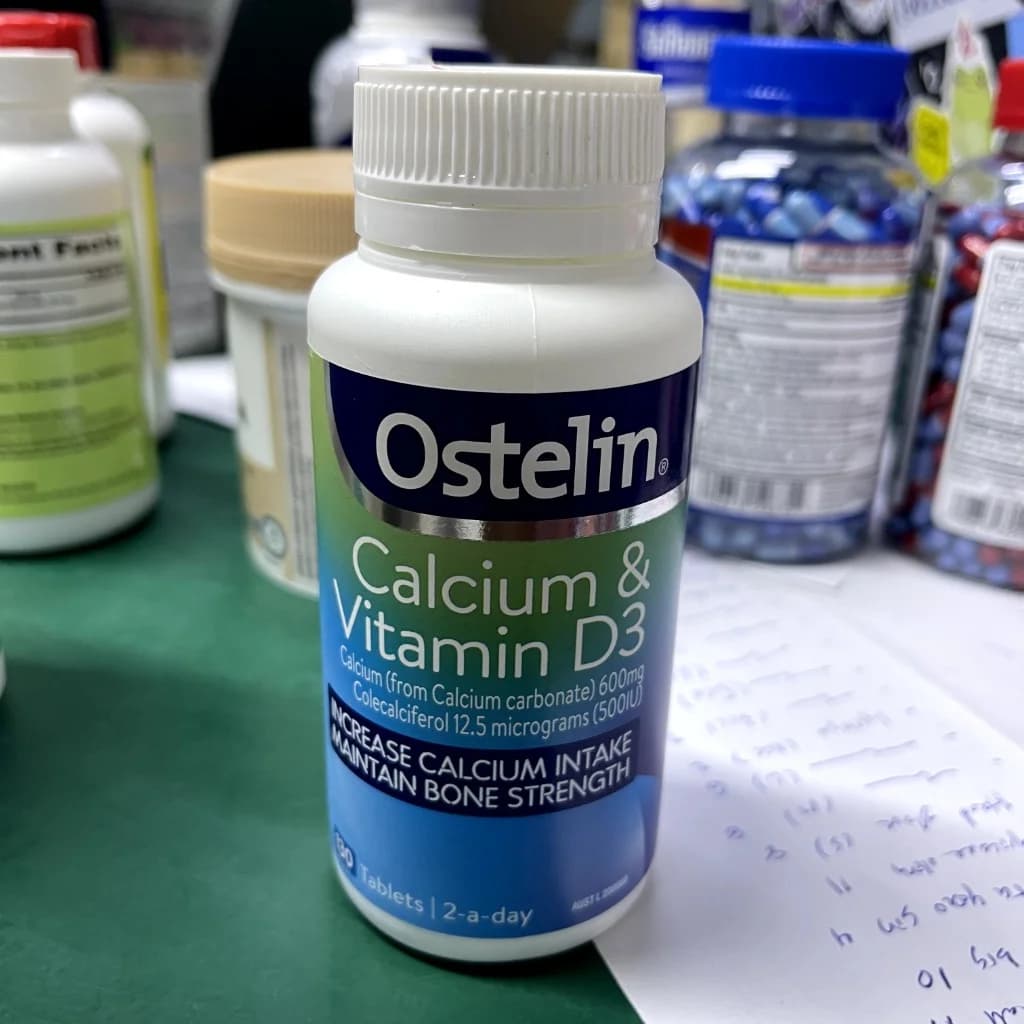 Ostelin Calcium & Vitamin D3 600mg, 12.5mg