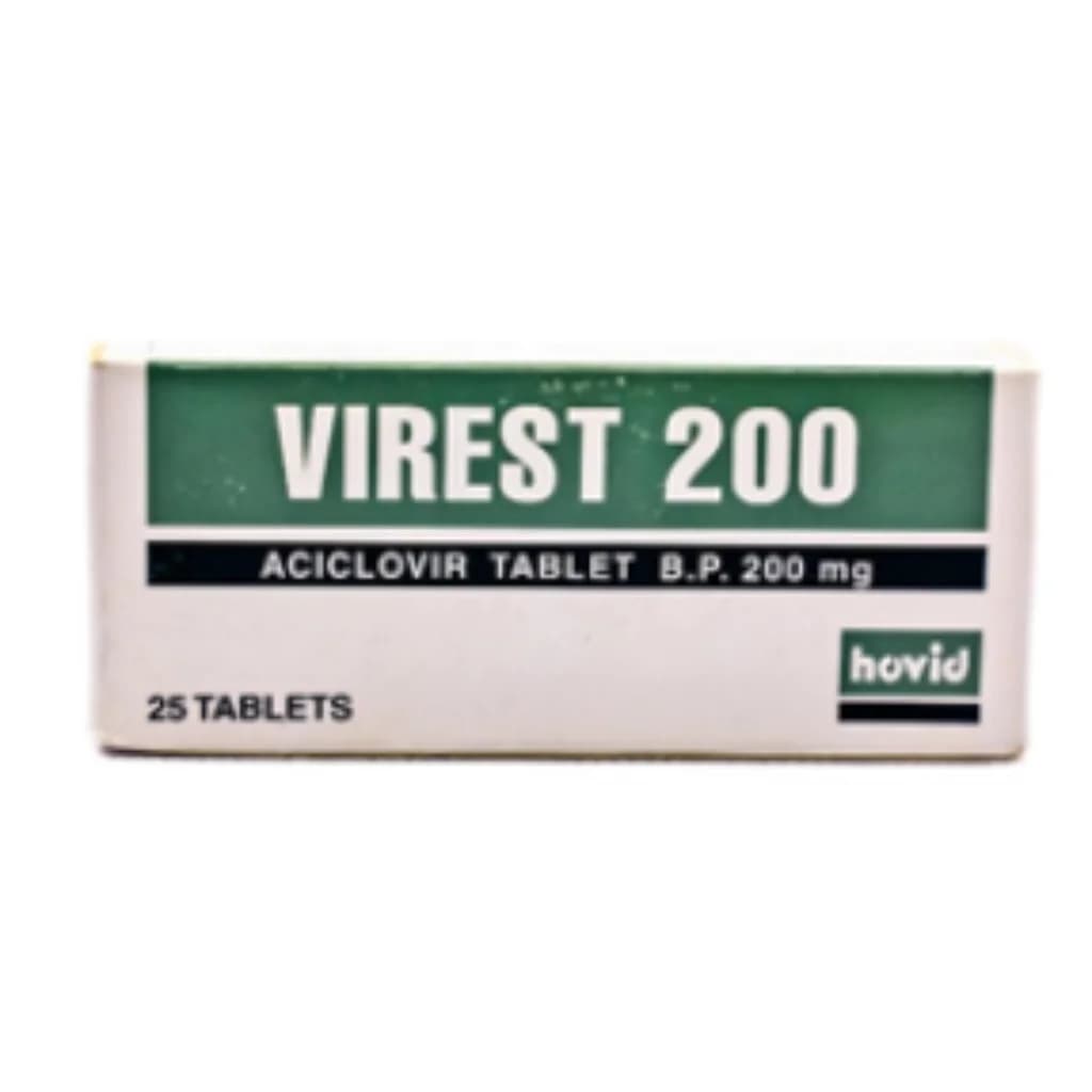 Virest 200mg (Aciclovir/Acyclovir) 200mg