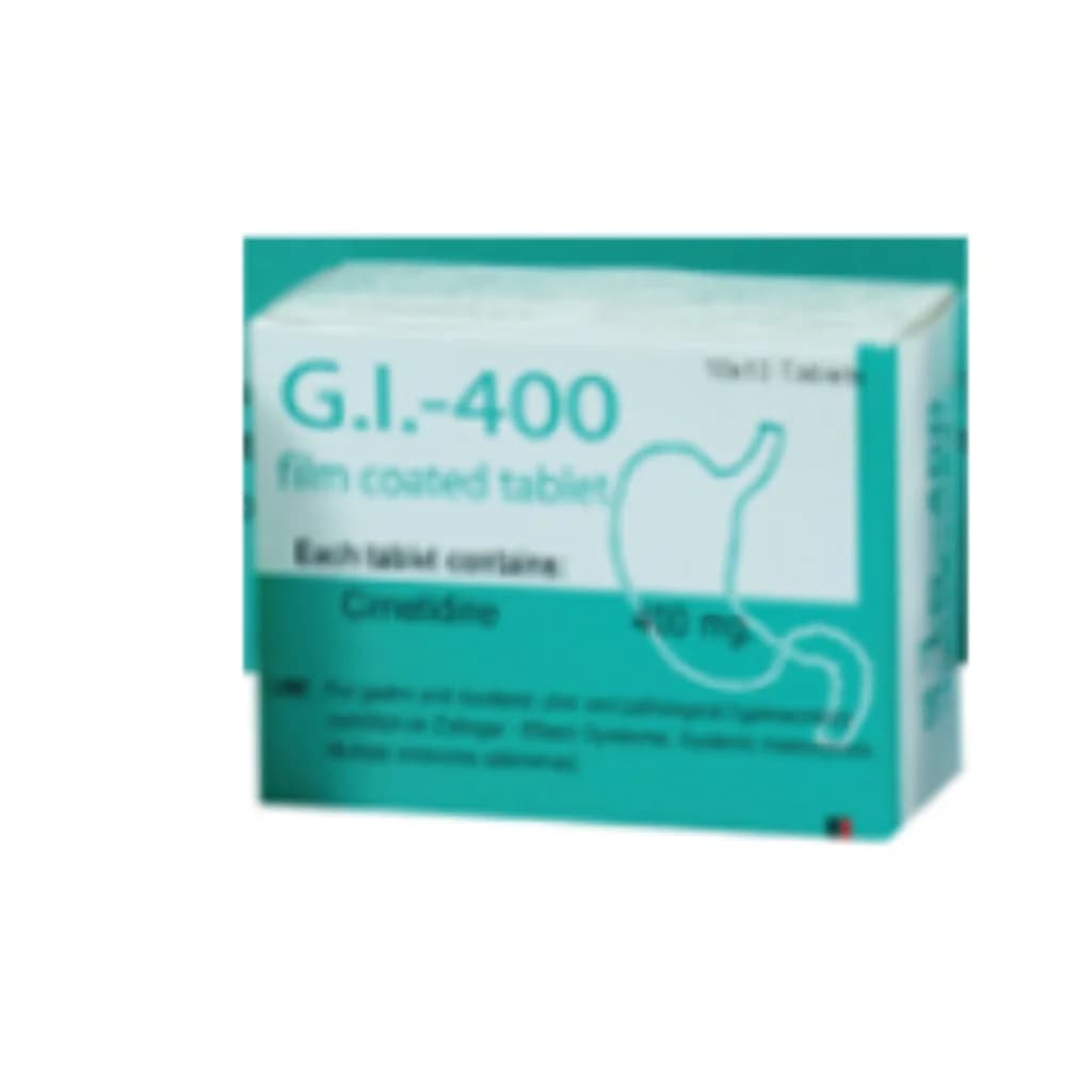 G.I. 400mg Tablet (Cimetidine) 400mg