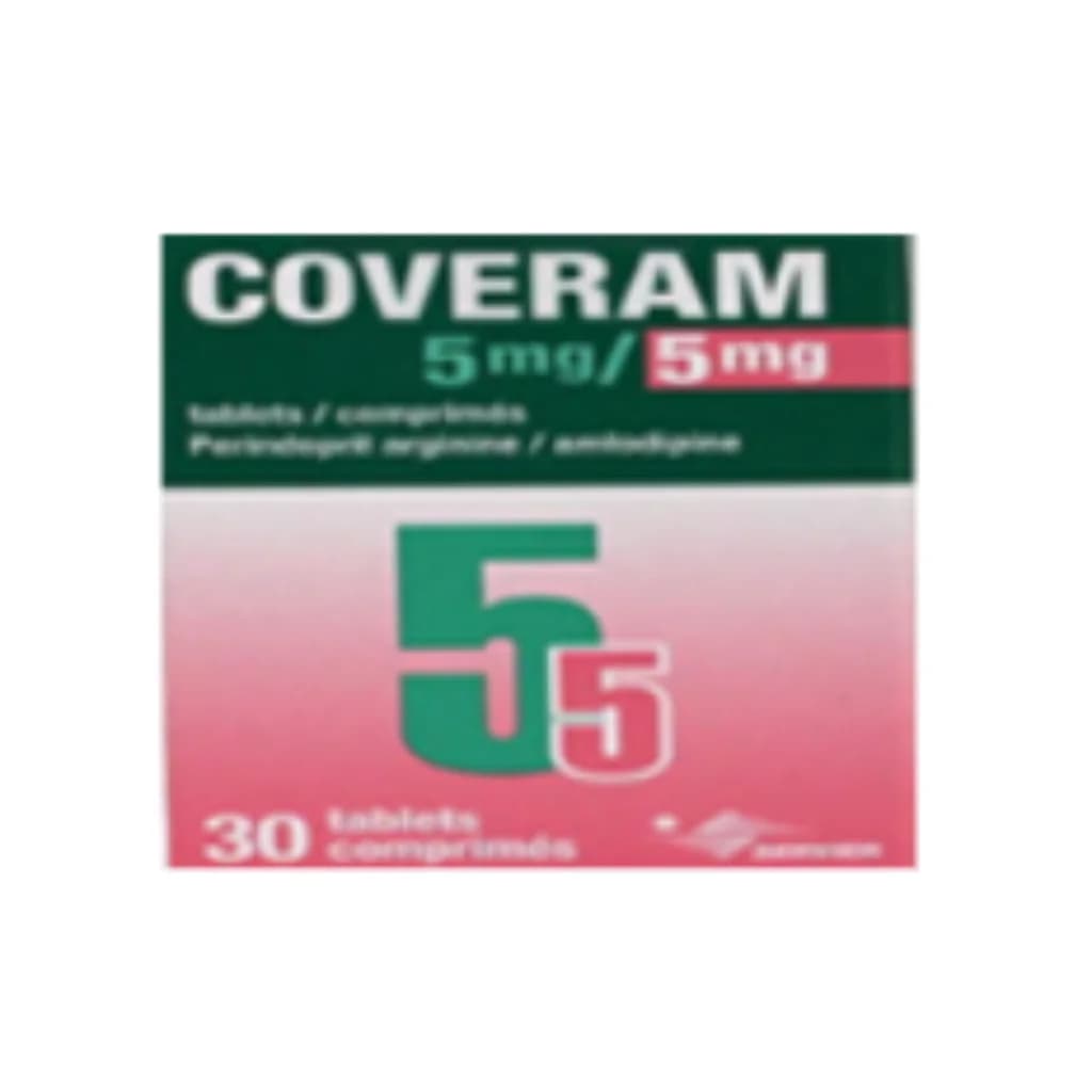 Coveram 5mg/5mg (Perindopril/Amlodipine) 5mg/5mg