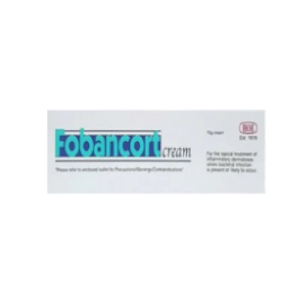 Fobancort 15g Cream (Fusidic Acid/Betamethasone) 15g