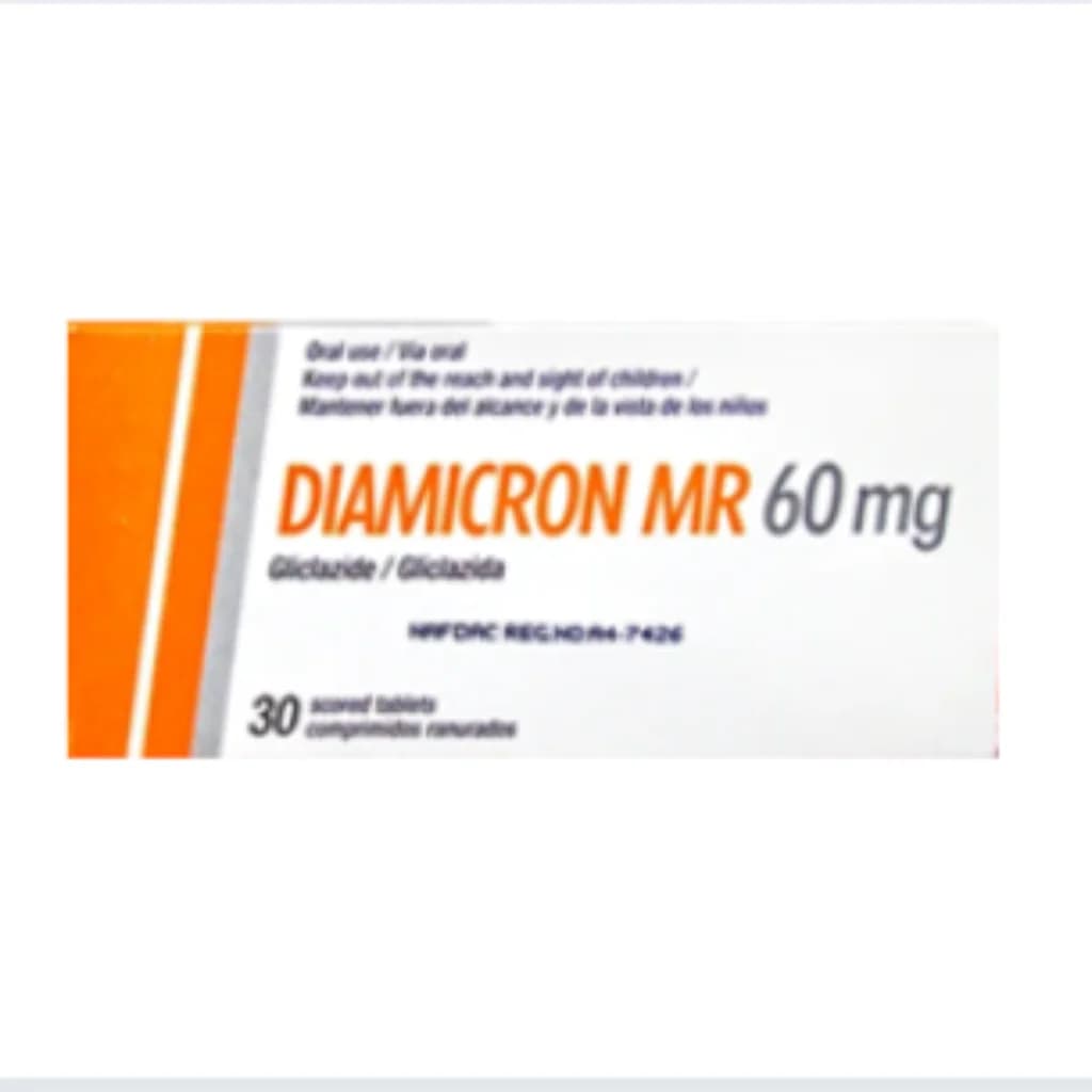 Diamicron MR 60mg (Gliclazide) 60mg
