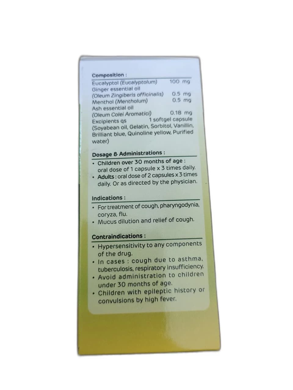 Eucalyptol 100 mg