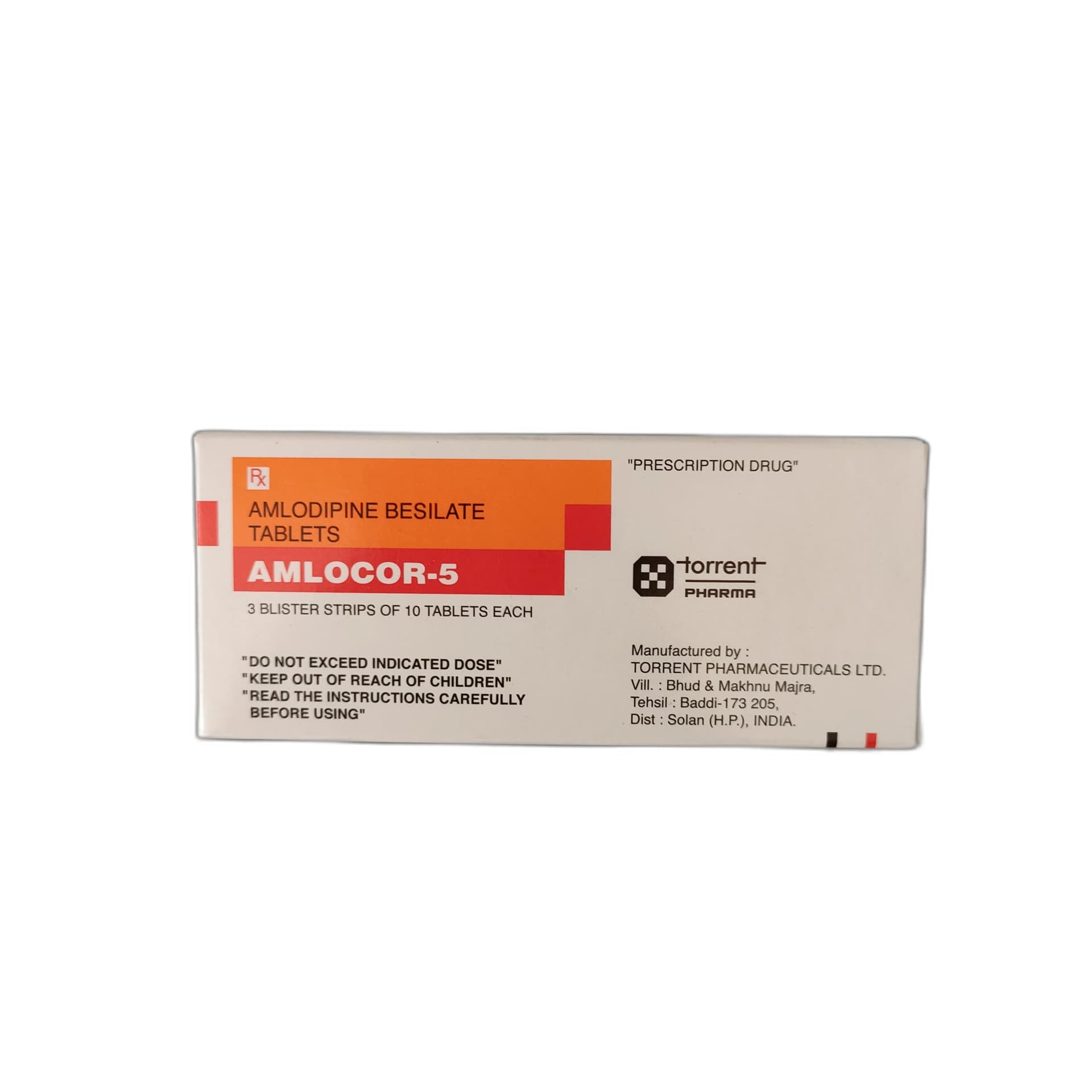Amlocor-5 Amlodipine 5mg 5mg