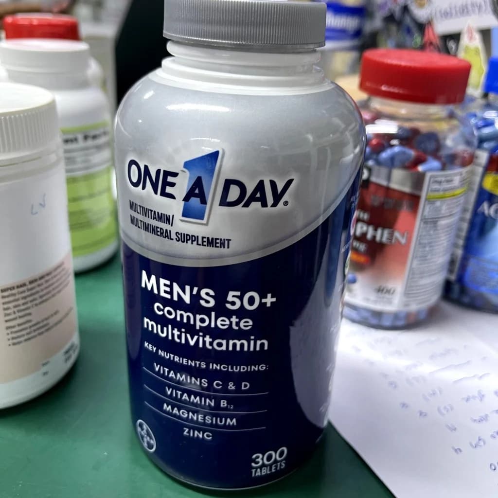 One A Day Men's 50+ complete multivitamin