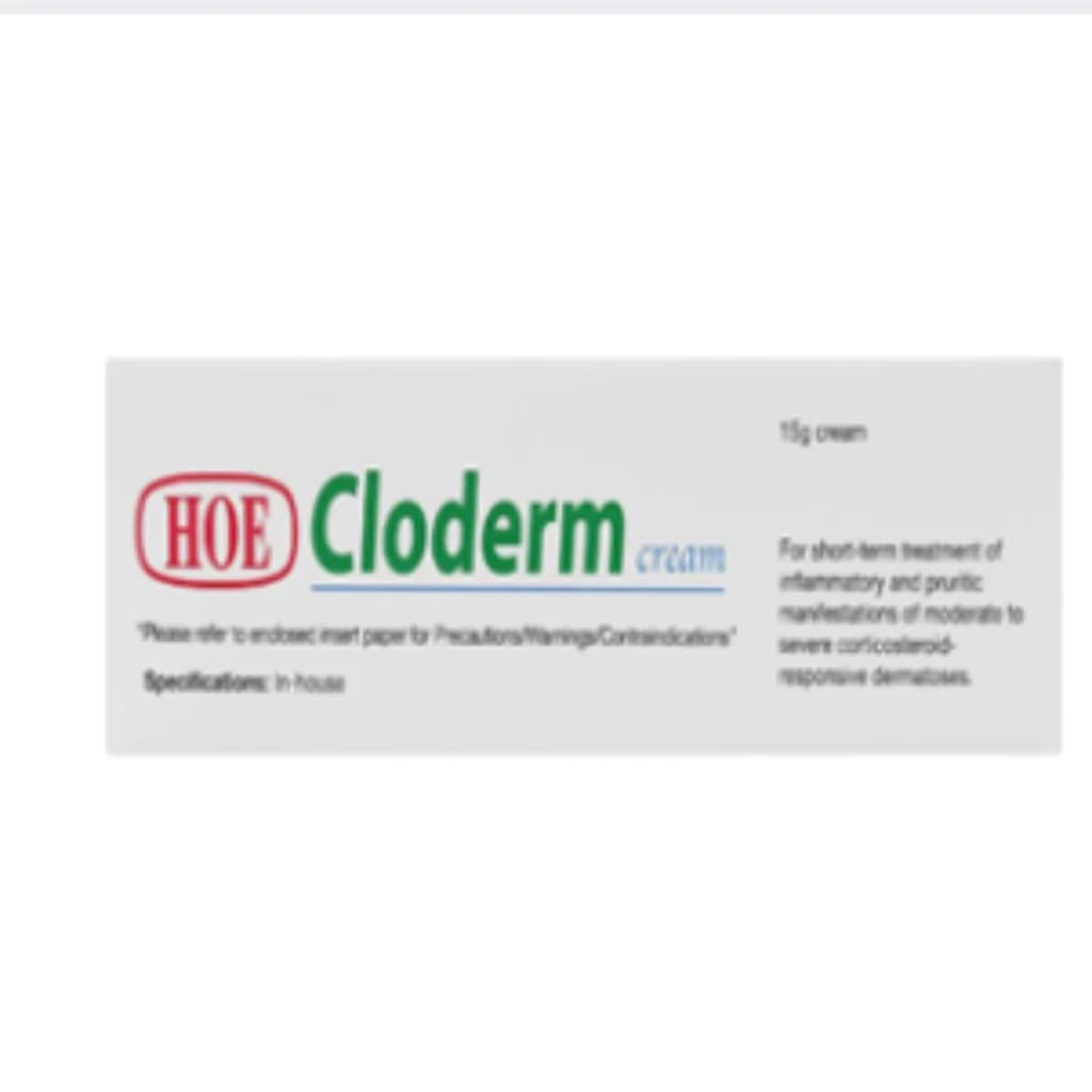 Cloderm 0.05% 15g Cream (Clobetasol) 0.05% 15g
