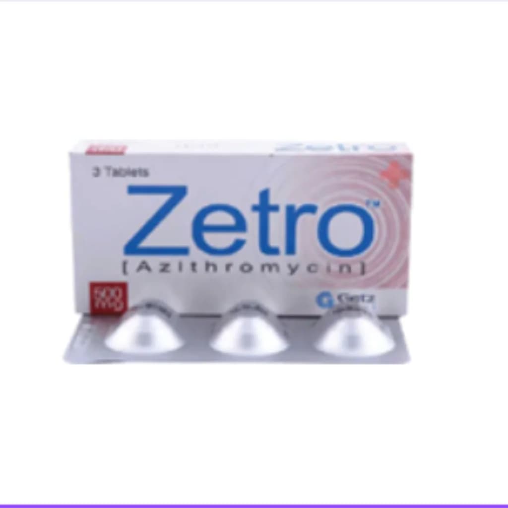 Zetro 500mg Tablet (Azithromycin) 500mg