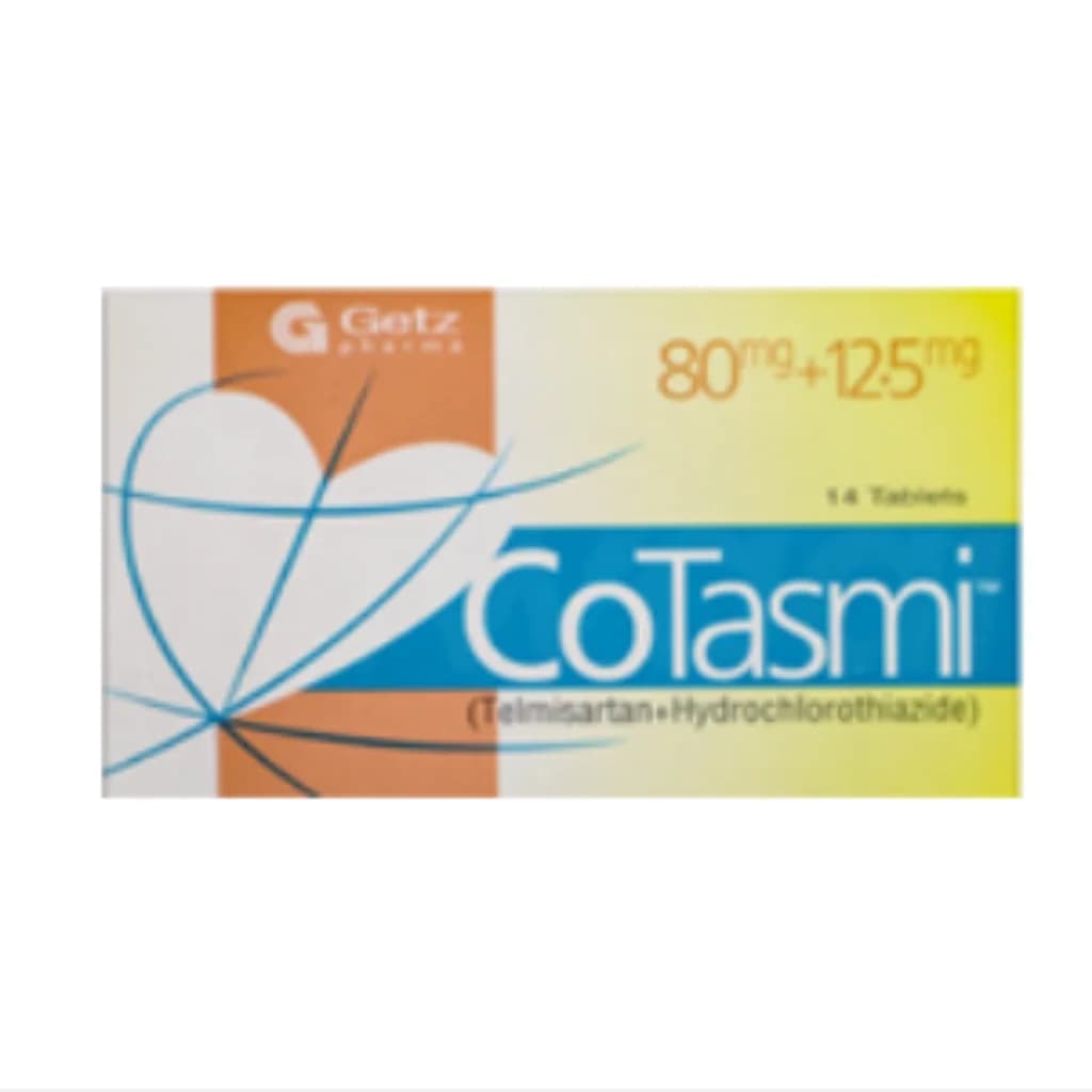 Co-Tasmi 80mg/12.5mg (Telmisartan + Hydrochlorothiazide) 80mg/12.5mg