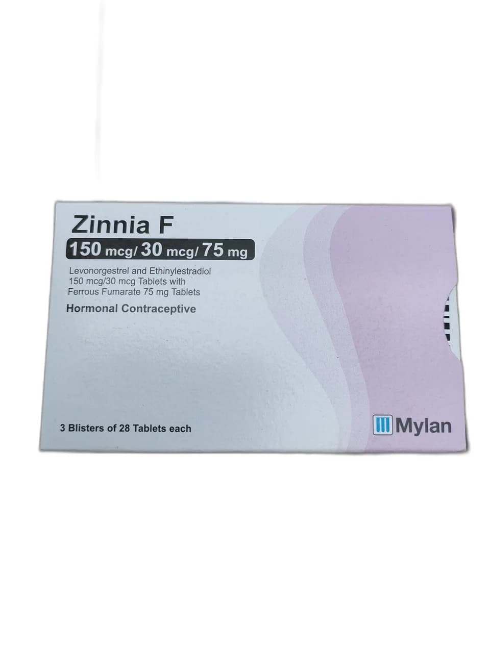 Zinnia F 150 mcg/30 mcg/75 mg