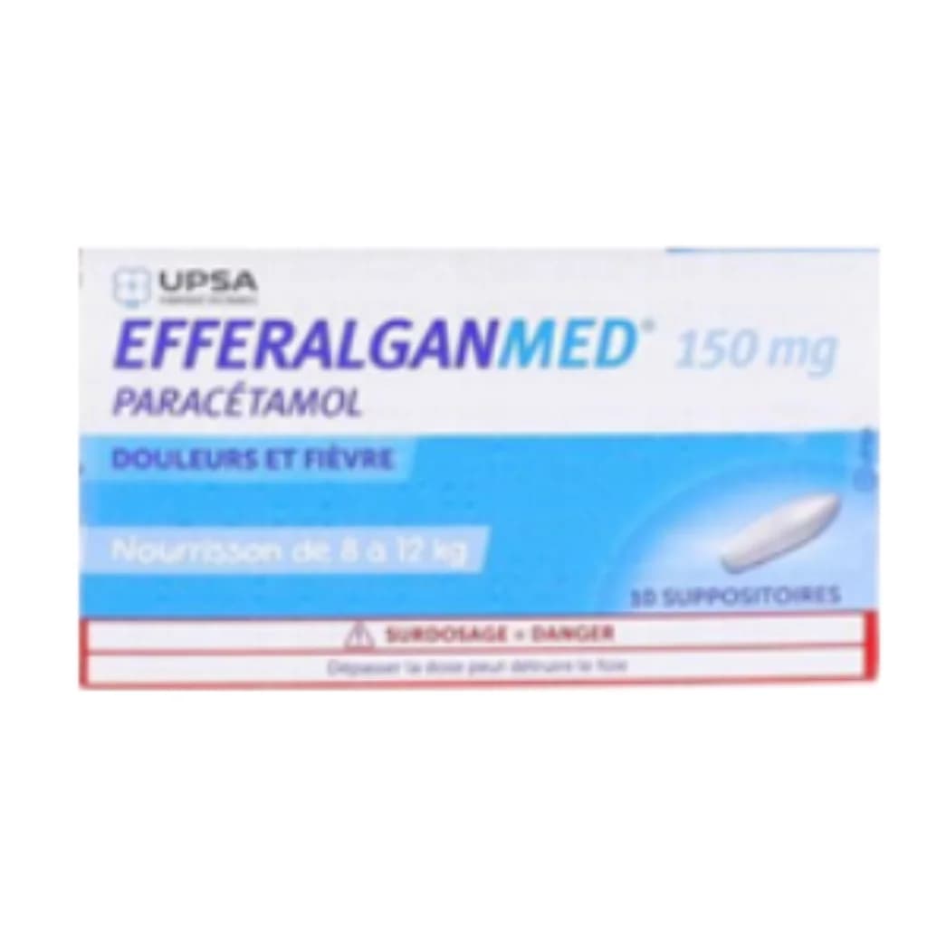 Efferalgan 150mg Suppositoire (Paracetamol) 150mg