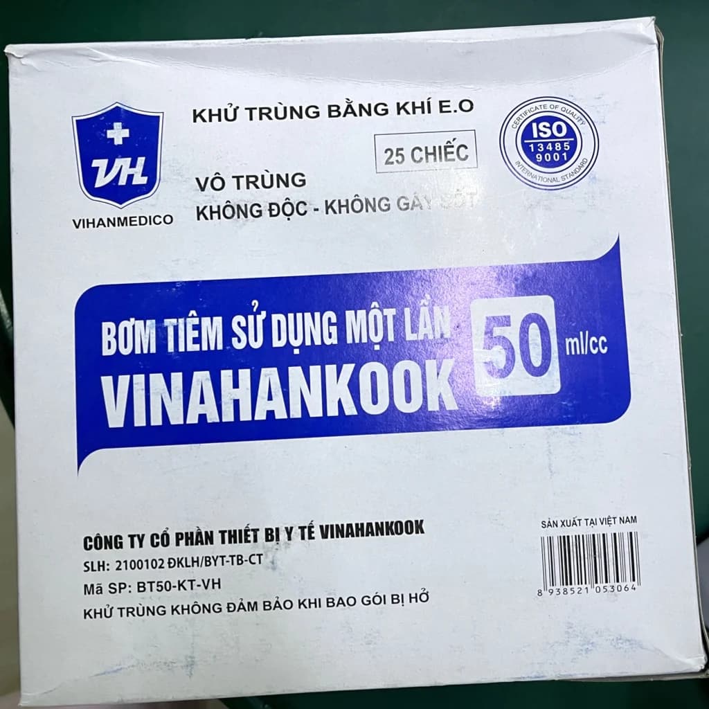 Vinahankook syringe 50ml/cc