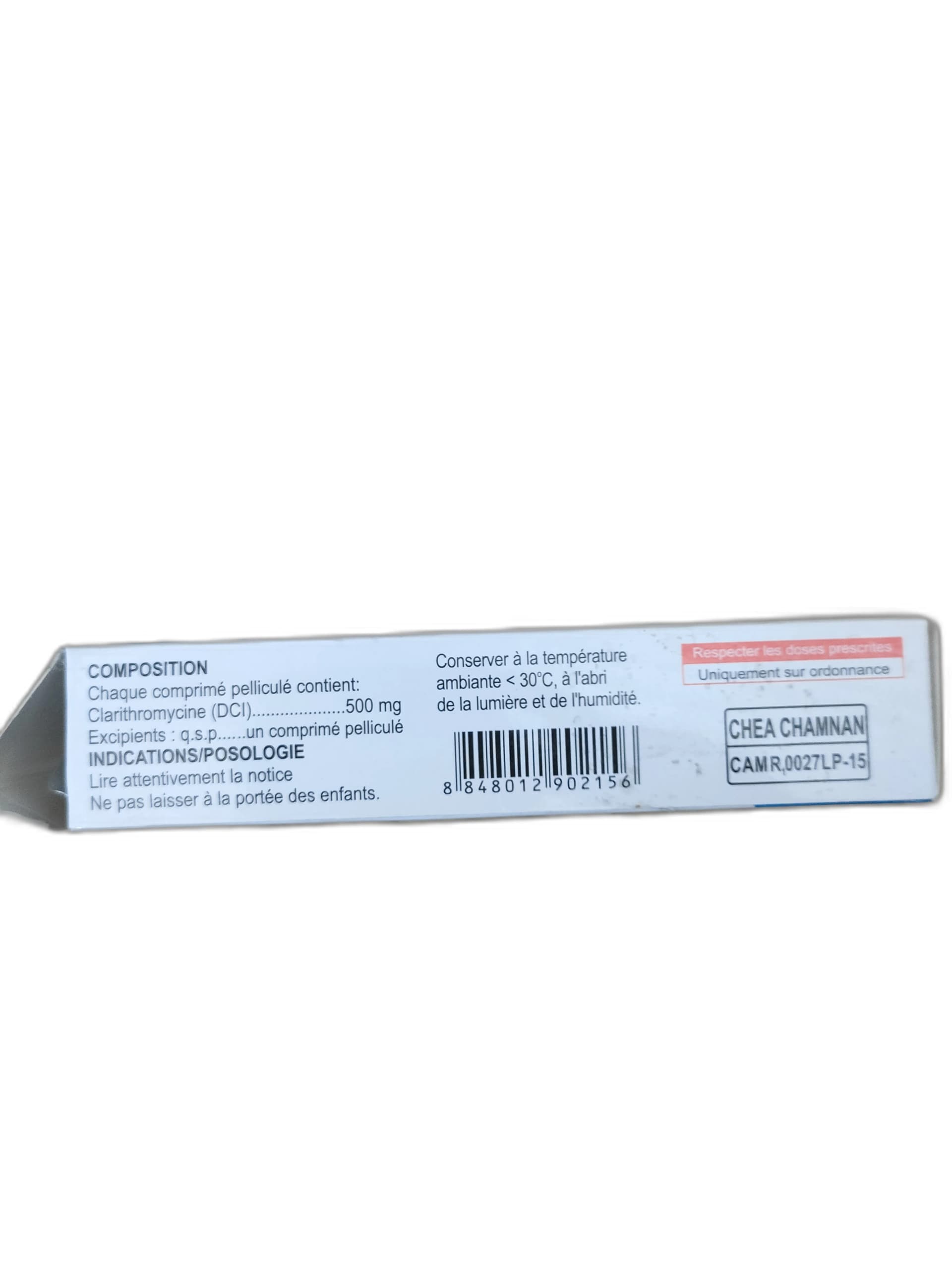 Clarithromycine 500mg