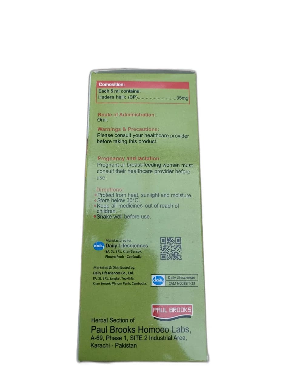 Hedera helix 35mg