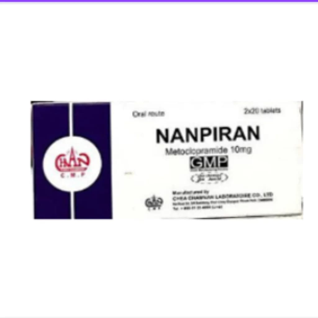 Nanpiran 10mg (Metoclopramide) Tablet 10mg