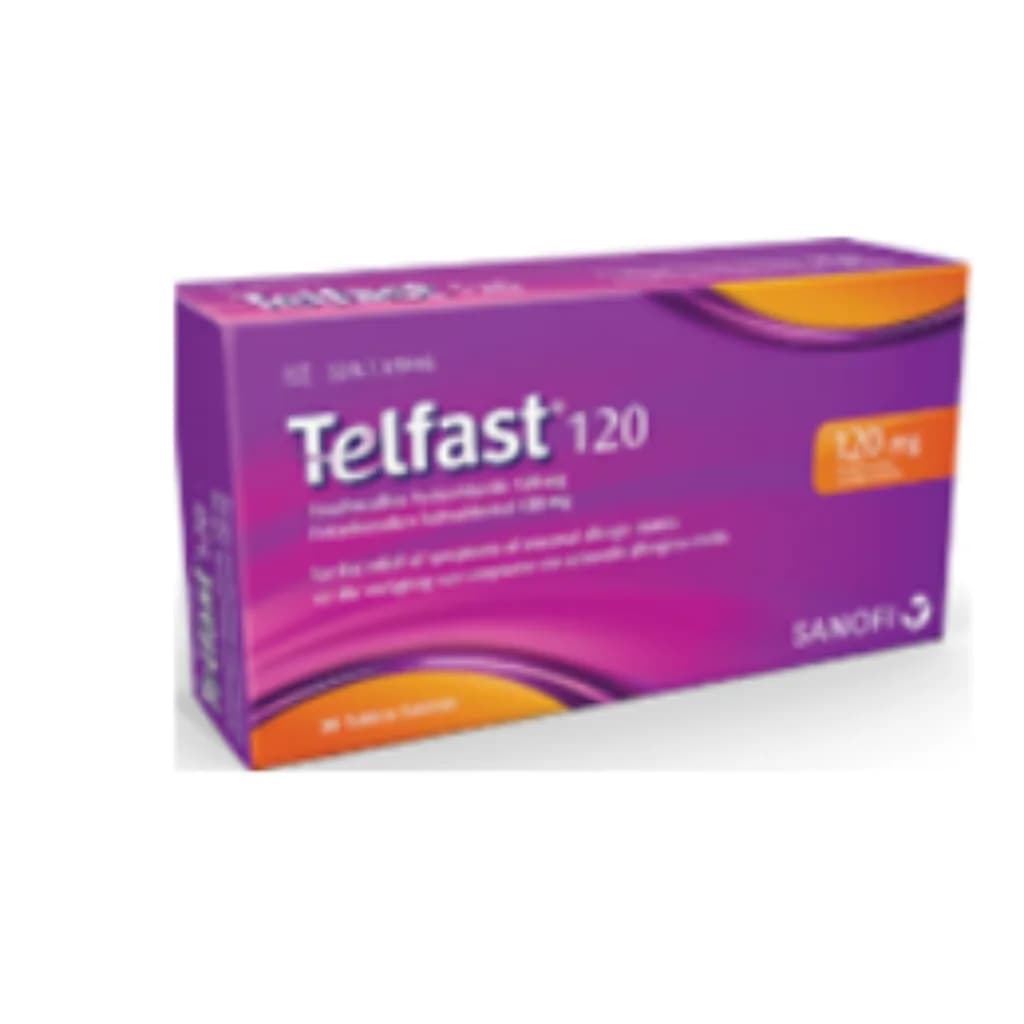 Telfast = Fexet 120mg (Fexofenadine) 120mg