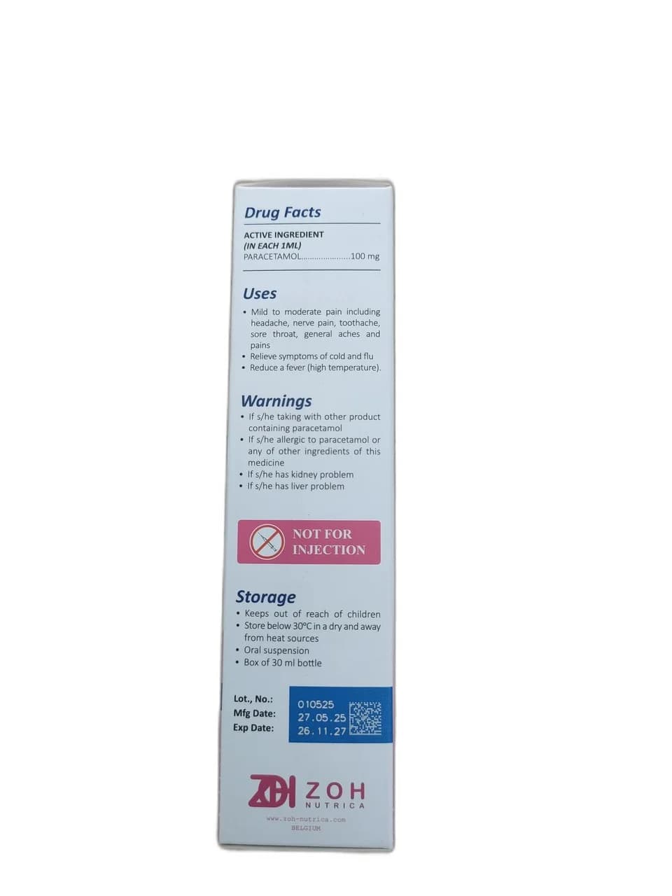 ZOH NUTRICA 100 mg