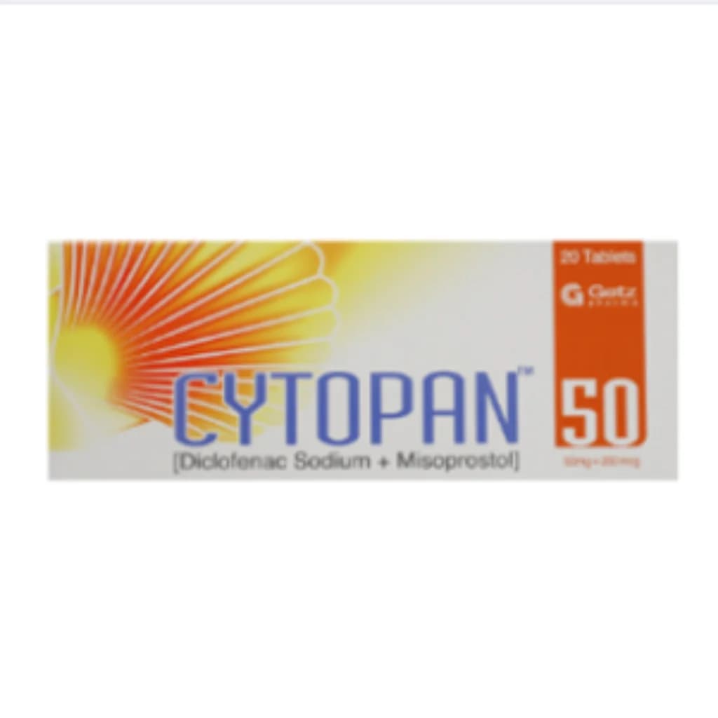 Cytopan 50mg/200mcg (Diclofenac/Misoprostol) 50mg/200mcg