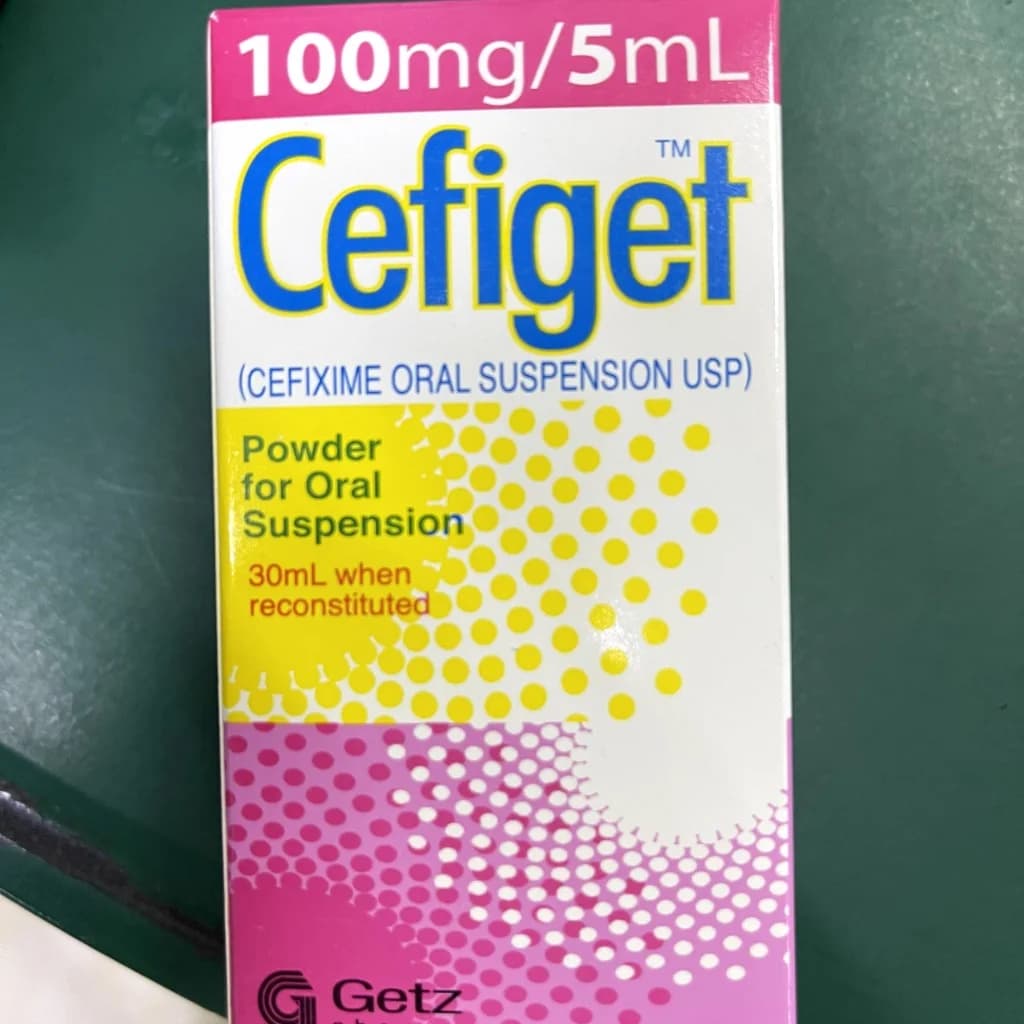 Cefiget (Cefixime Oral suspension USP) 30ml (100mg/5ml)