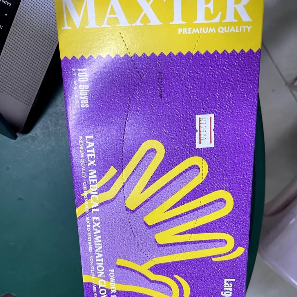 Premium Latex Medical Examination Gloves Large