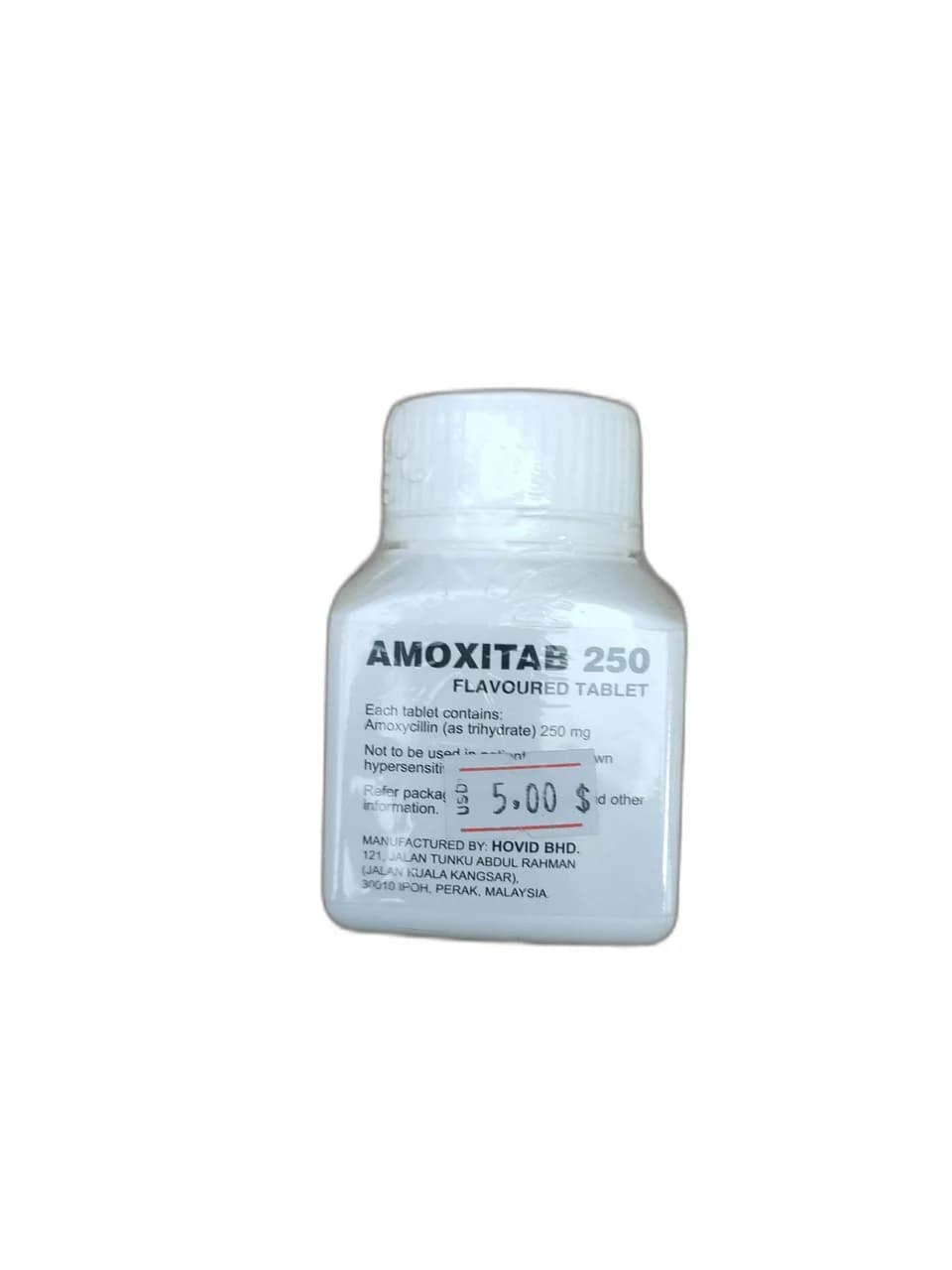 AMOXITAB 250 250mg