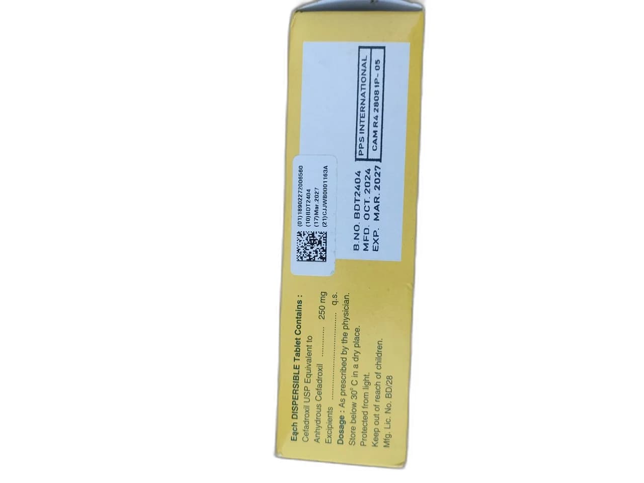 DISPERSIBLE Tablet 250 mg