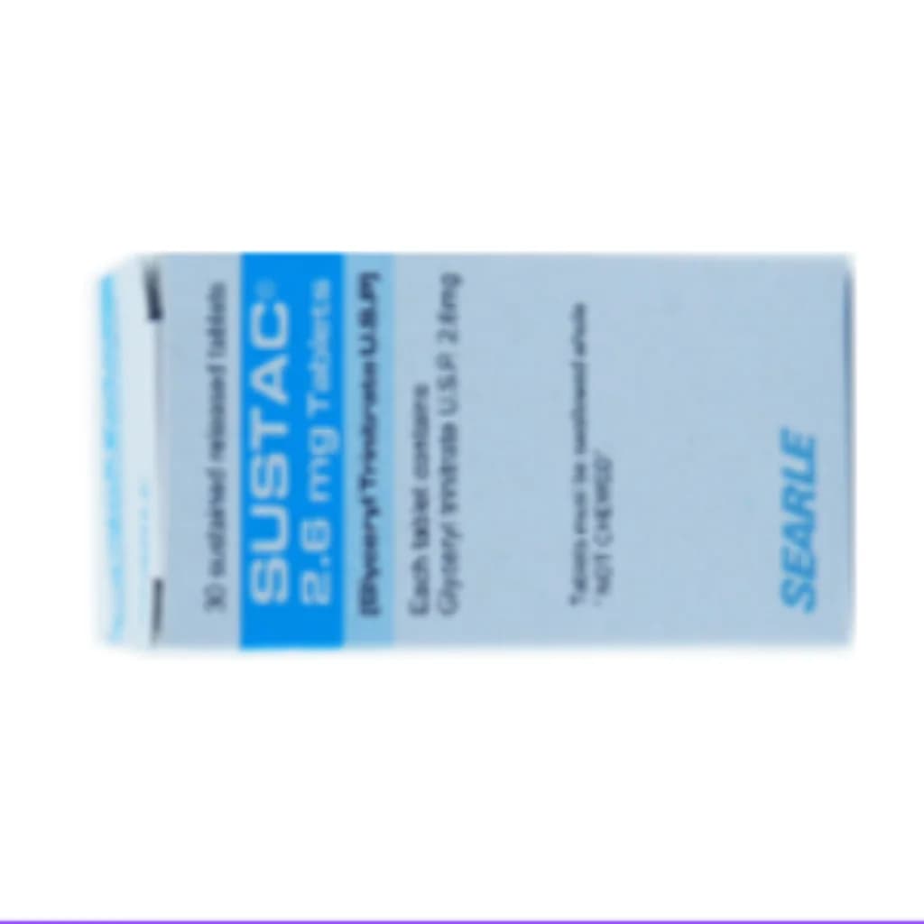 Sustac 2.6mg (Glyceryl Trinitrate) 2.6mg