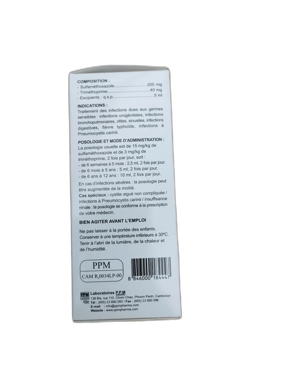 Sulfamethoxazole and Trimethoprim 200mg/40mg