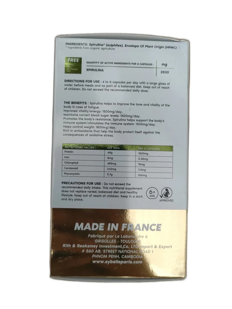 Spirulina 2520mg