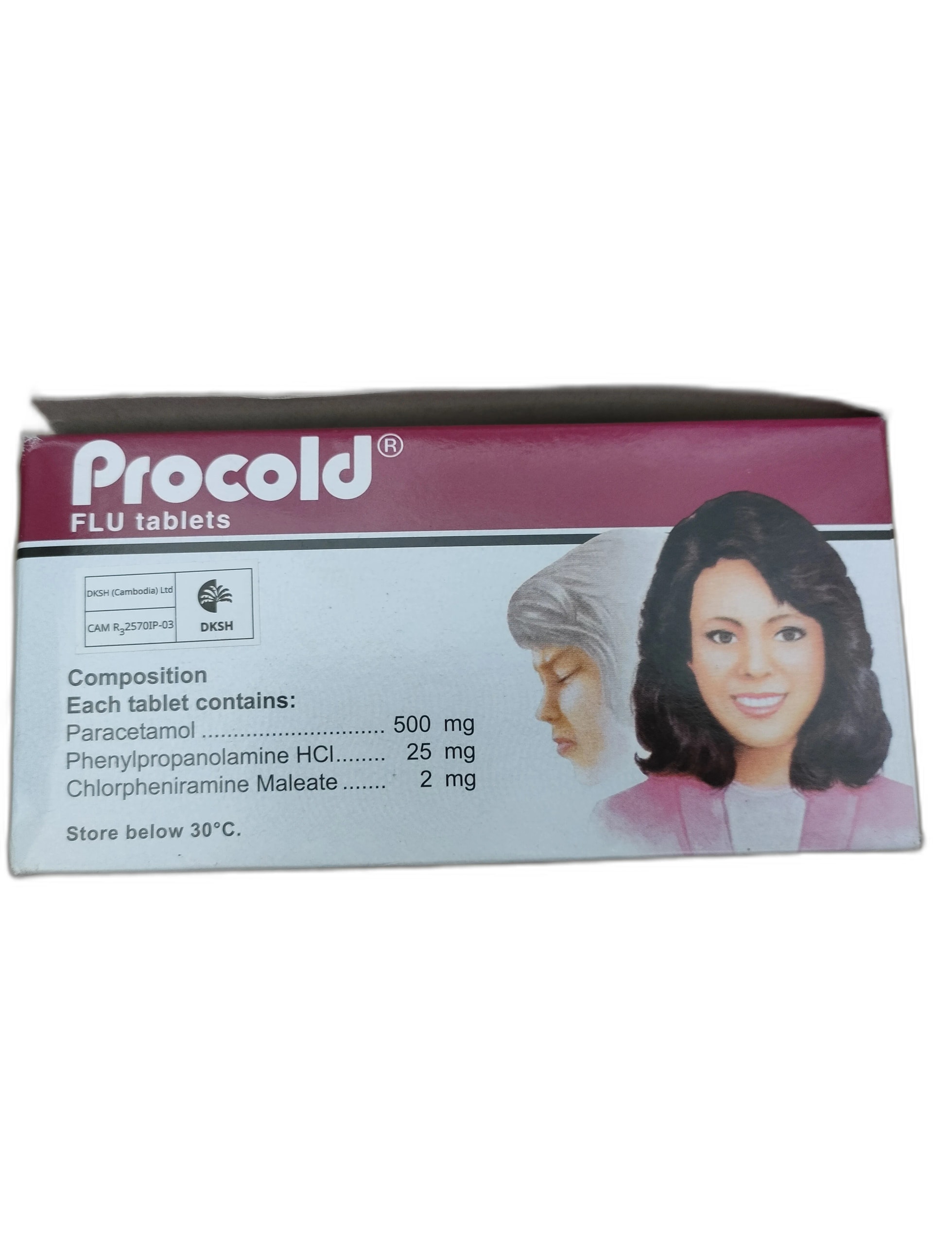 Procold 500mg - ឱសថស្ថាន ដារ៉ារស្មីគោកចំបក់ (Dara Raksmey Kok Chambok)
