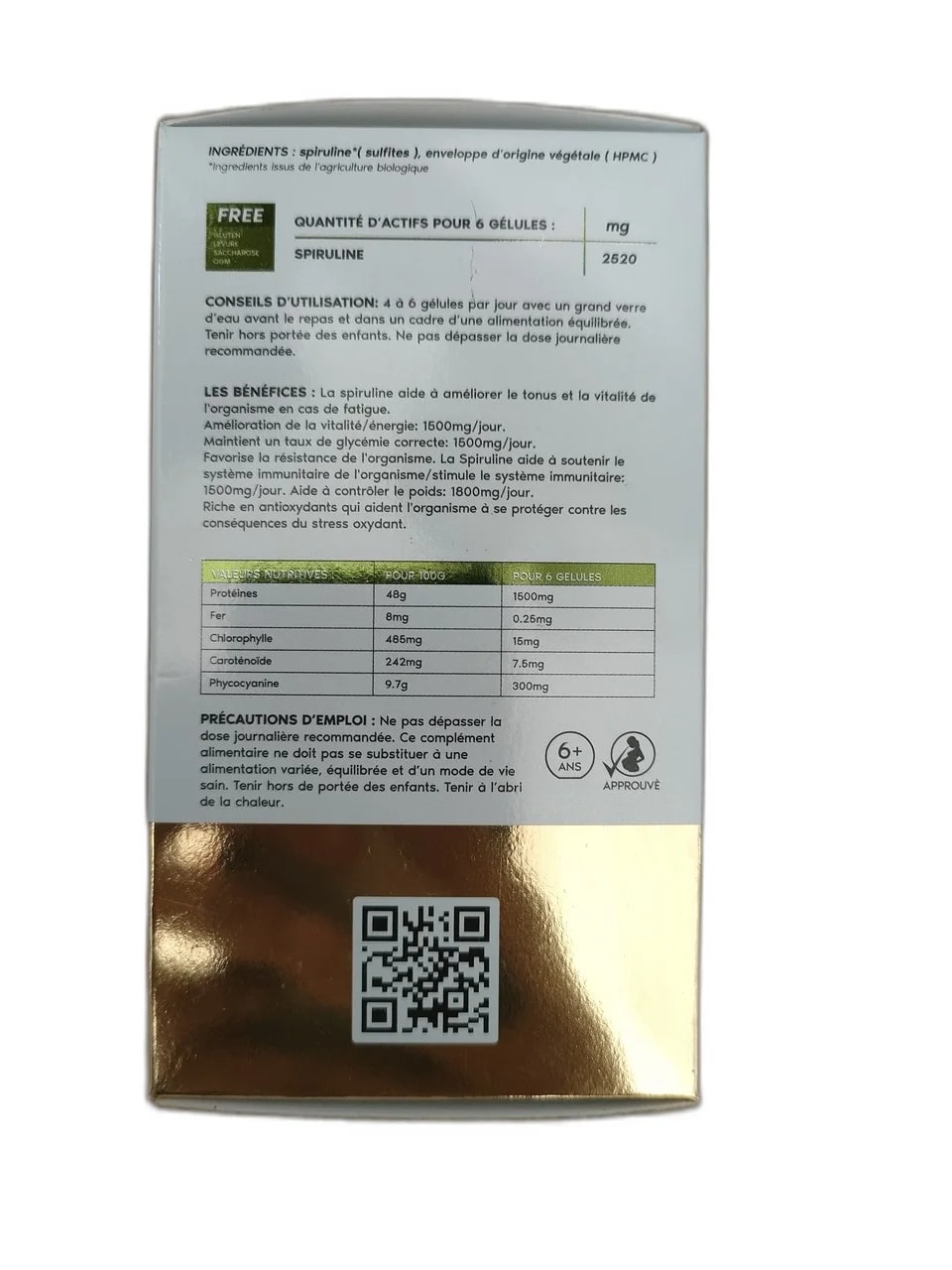 Spiruline 1600mg - ឱសថស្ថាន ដារ៉ារស្មីគោកចំបក់ (Dara Raksmey Kok Chambok)