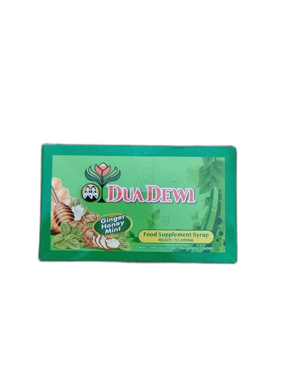 DUA DEWİ Ginger Honey Mint 15mL - ឱសថស្ថាន ដារ៉ារស្មីគោកចំបក់ (Dara Raksmey Kok Chambok)
