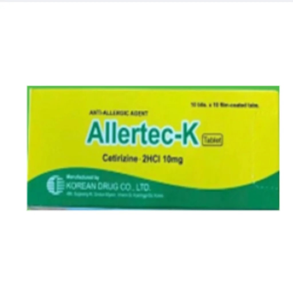Allertec-K 10mg = CTZ 10mg (Cetirizine) 10mg = CTZ 10mg - Phnom Penh Care Pharmacy 2ND Floor / Under CENTRAL HOSPITAL