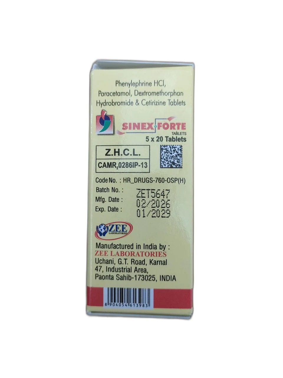 SINEX FORTE TABLETS - ឱសថស្ថាន ដារ៉ារស្មីគោកចំបក់ (Dara Raksmey Kok Chambok)