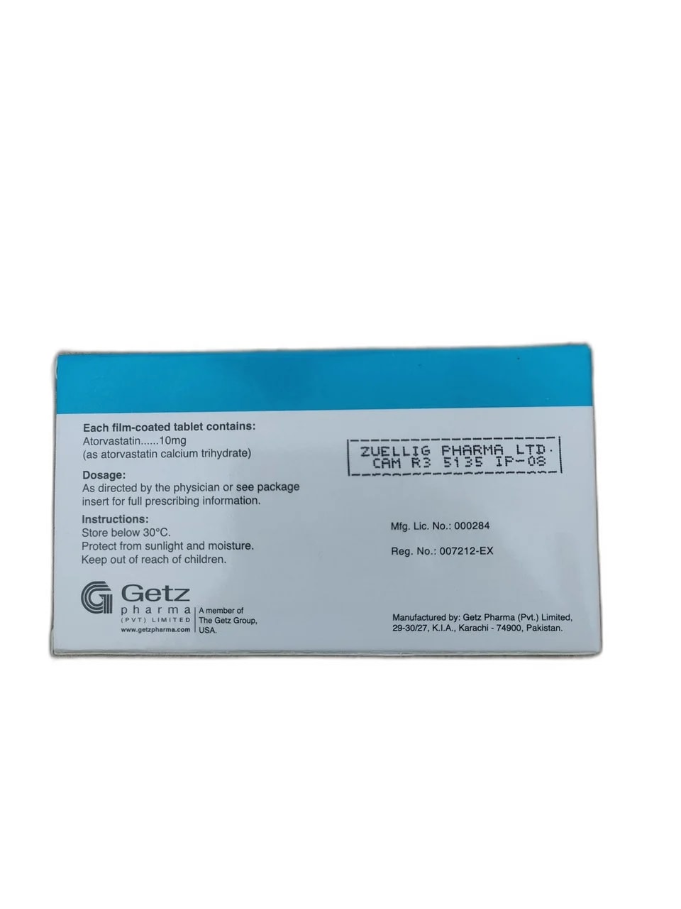 Atorvastatin calcium trihydrate 10mg - ឱសថស្ថាន ដារ៉ារស្មីគោកចំបក់ (Dara Raksmey Kok Chambok)
