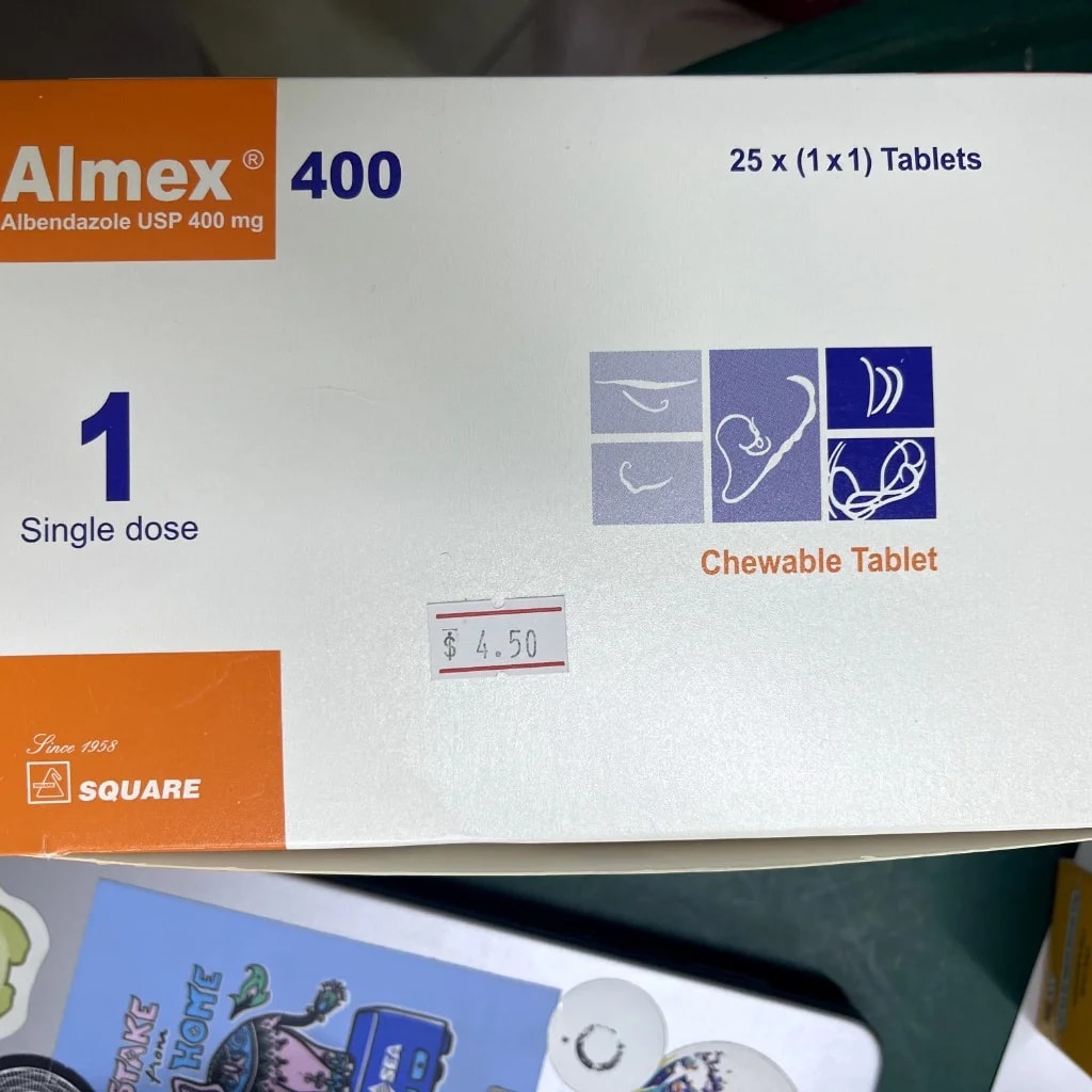 Almex Albendazole USP 400mg - Pharmacy Rotha 2