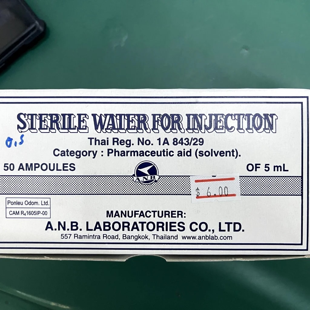 Sterile Water For Injection 5ml - Pharmacy Rotha 2