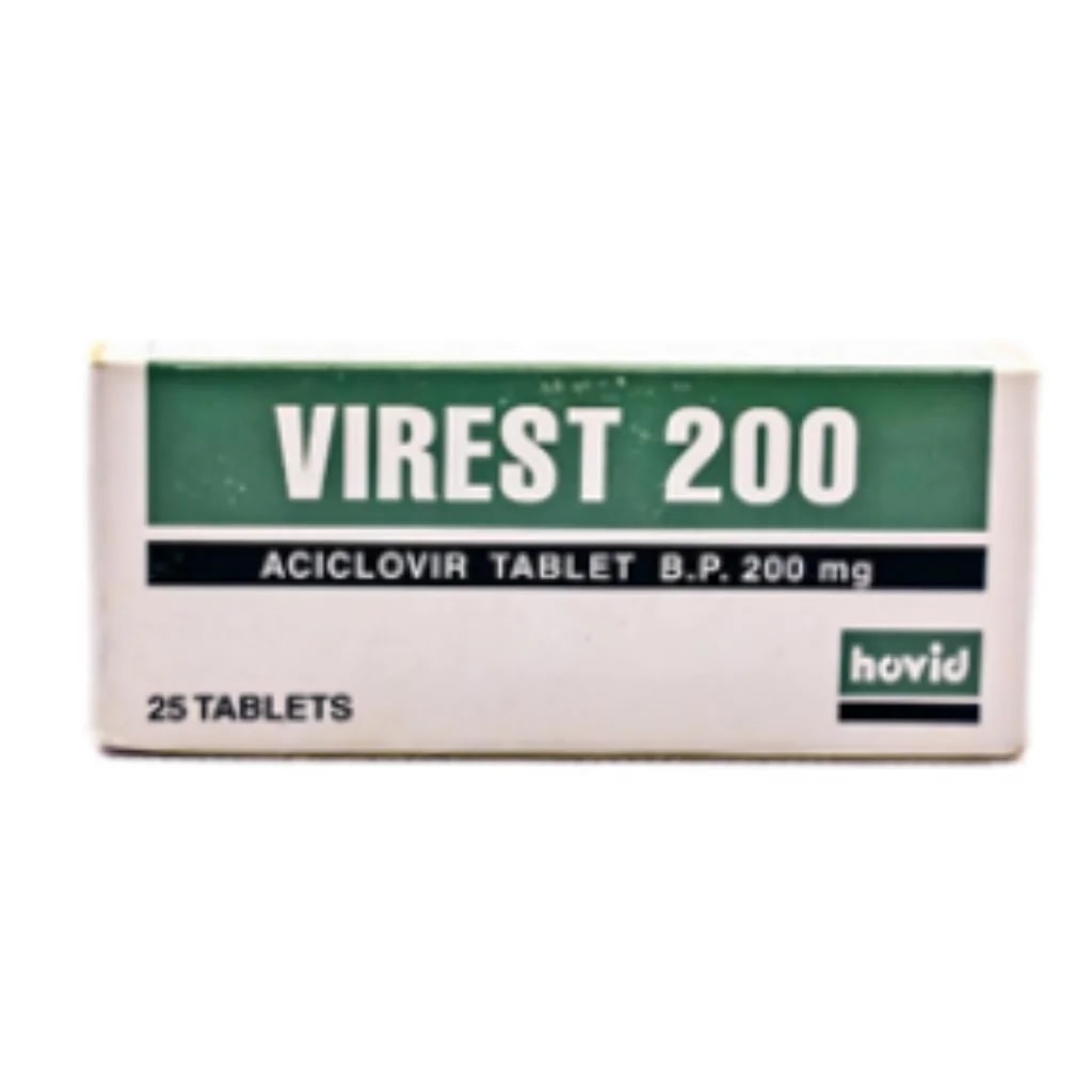 Virest 200mg (Aciclovir/Acyclovir) 200mg - Phnom Penh Care Pharmacy 2ND Floor / Under CENTRAL HOSPITAL