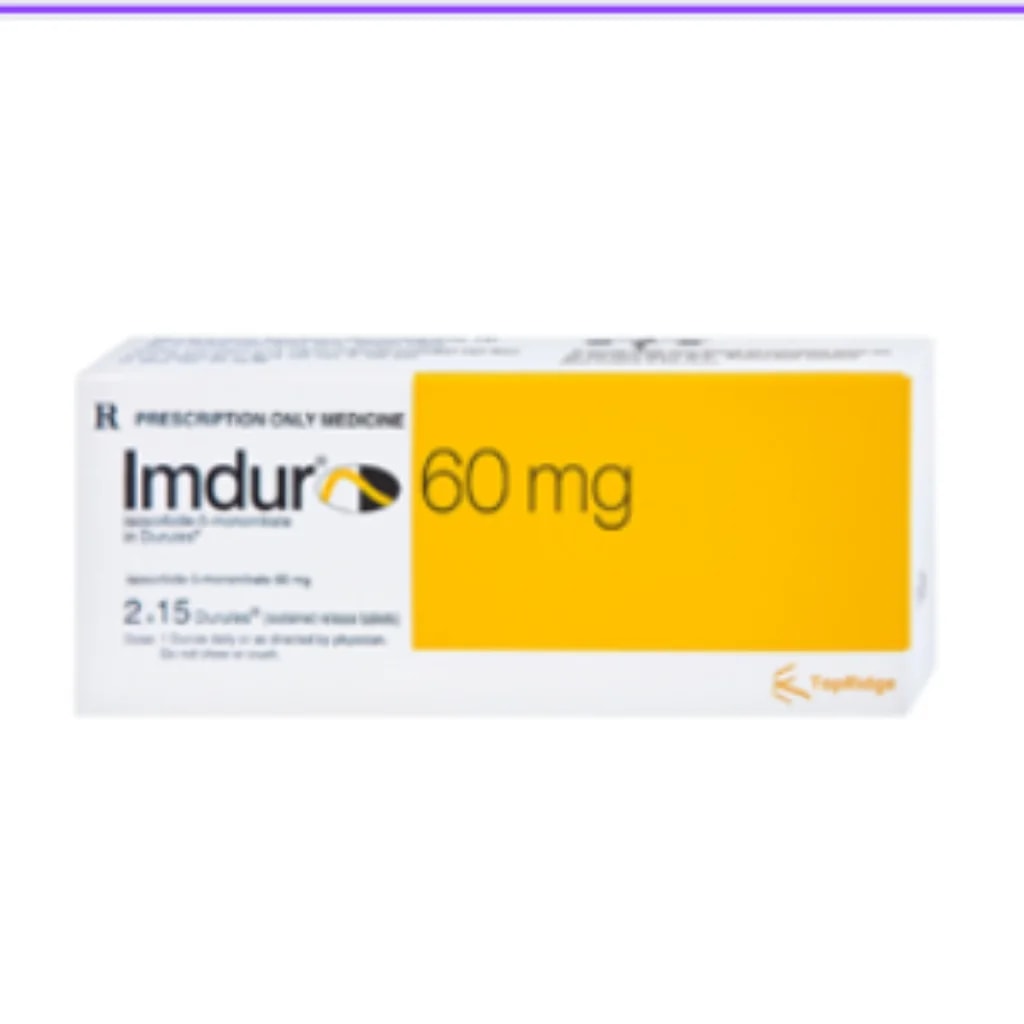 Imdur 60mg (Isosorbit-5-Mononitrate) 60mg - Phnom Penh Care Pharmacy 2ND Floor / Under CENTRAL HOSPITAL