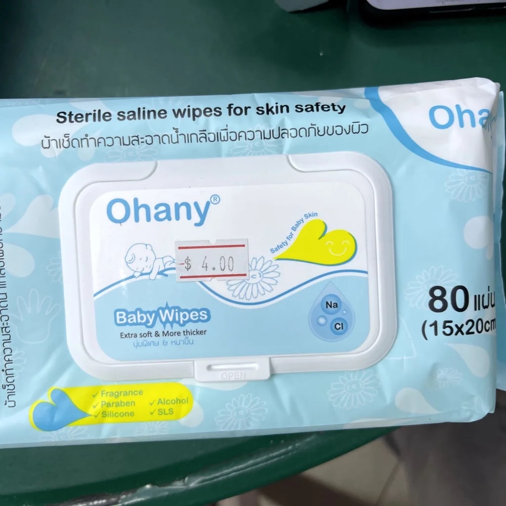 OHANY Baby Wipes 15cm x 20cm - Pharmacy Rotha 2