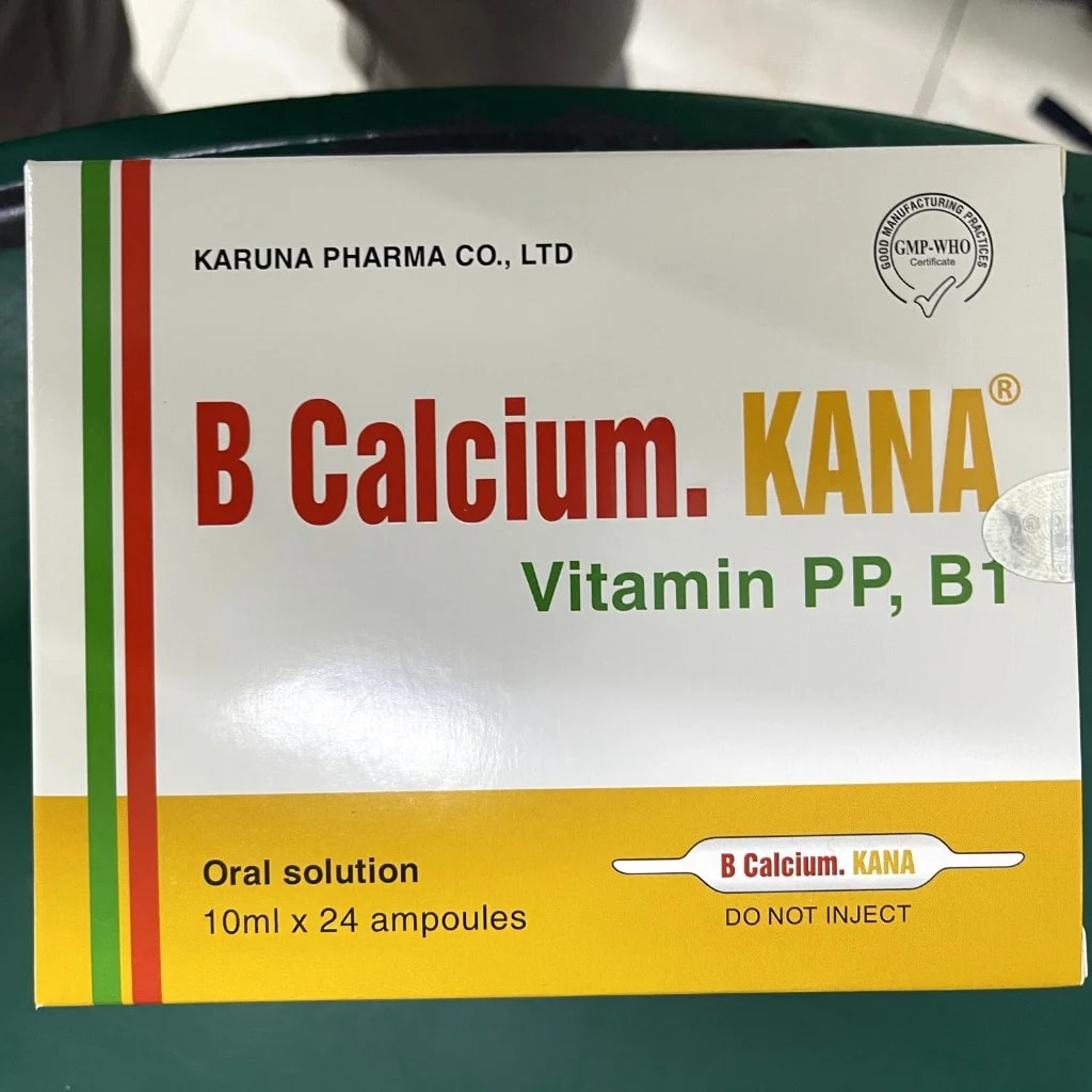 B Calcium. KANA Vitamin PP, B1 10ml - Pharmacy Rotha 2
