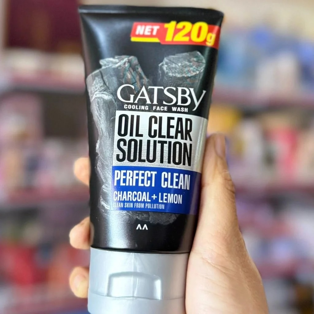 Gatsby Oil Clear Solution (Perfect Clean Charcoal + Lemon) 120g - Pharmacy Rotha 2
