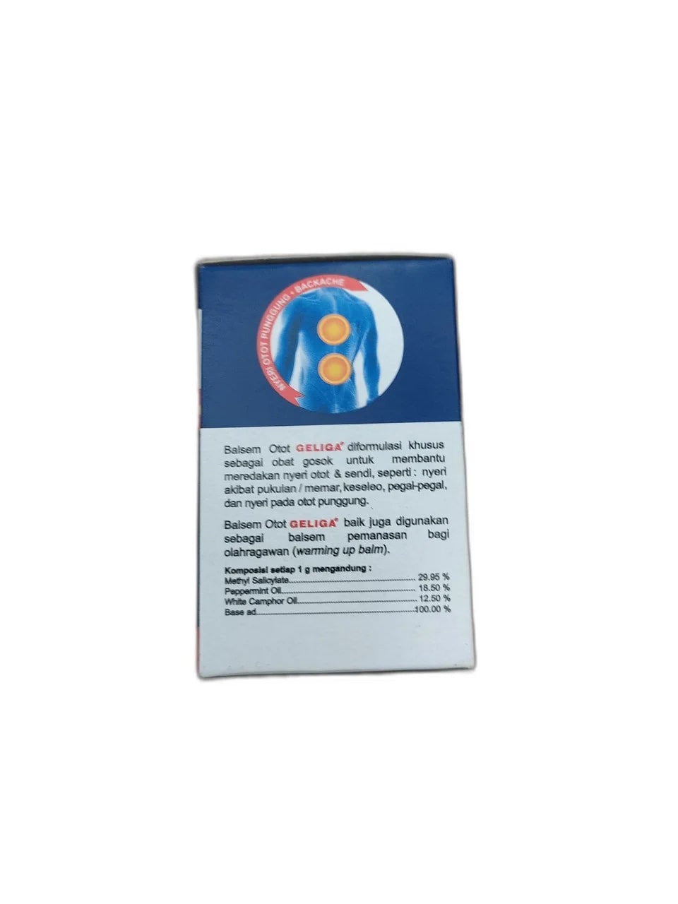 Balsem Otot GELIGA 1 g - ឱសថស្ថាន ដារ៉ារស្មីគោកចំបក់ (Dara Raksmey Kok Chambok)