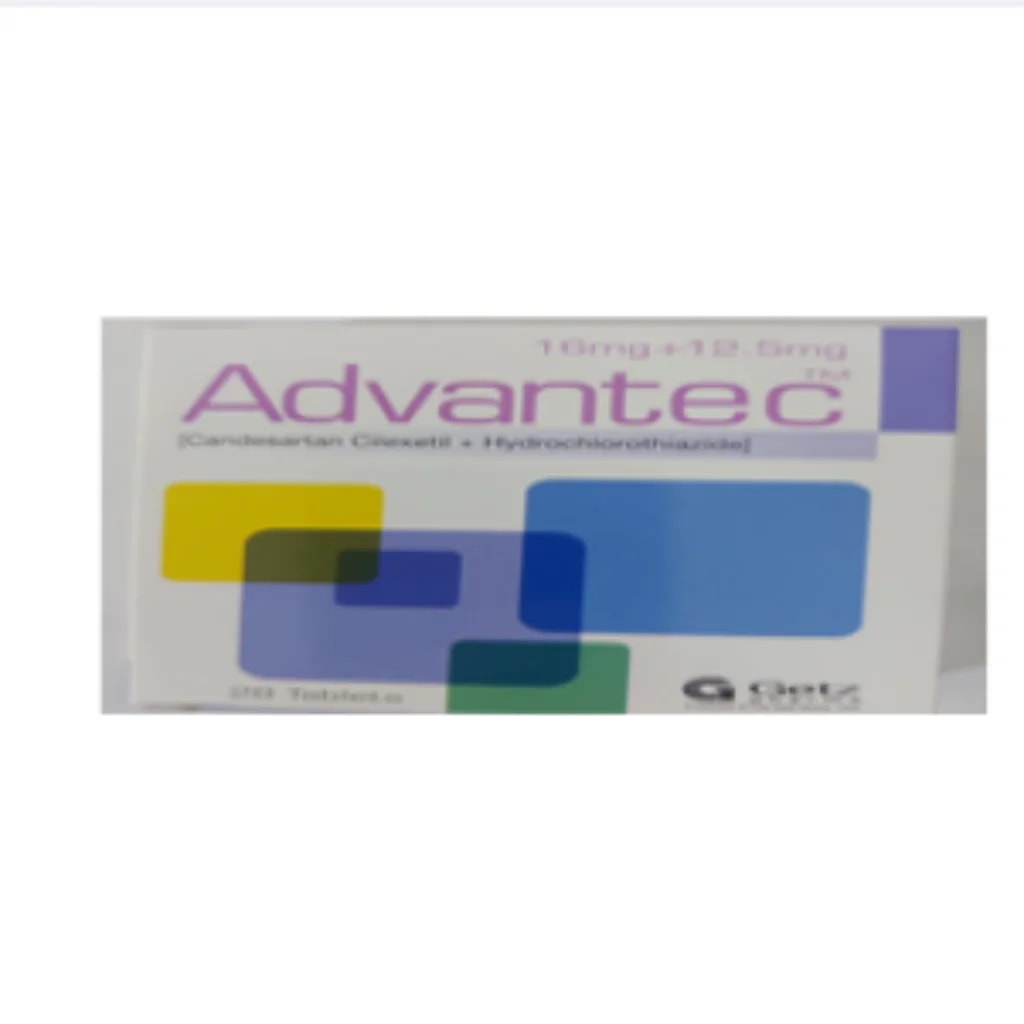 Advantec 16/12.5mg (Candesartan 16mg/Hydrochlorothiazide 12.5mg) 16/12.5mg - Phnom Penh Care Pharmacy 2ND Floor / Under CENTRAL HOSPITAL